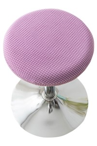 Manufacture of chair covers for round stools Design of solid color chair covers for beauty salons Specialty shop for elastic chair covers 27-35 36-45 SKSC019 detail view-12